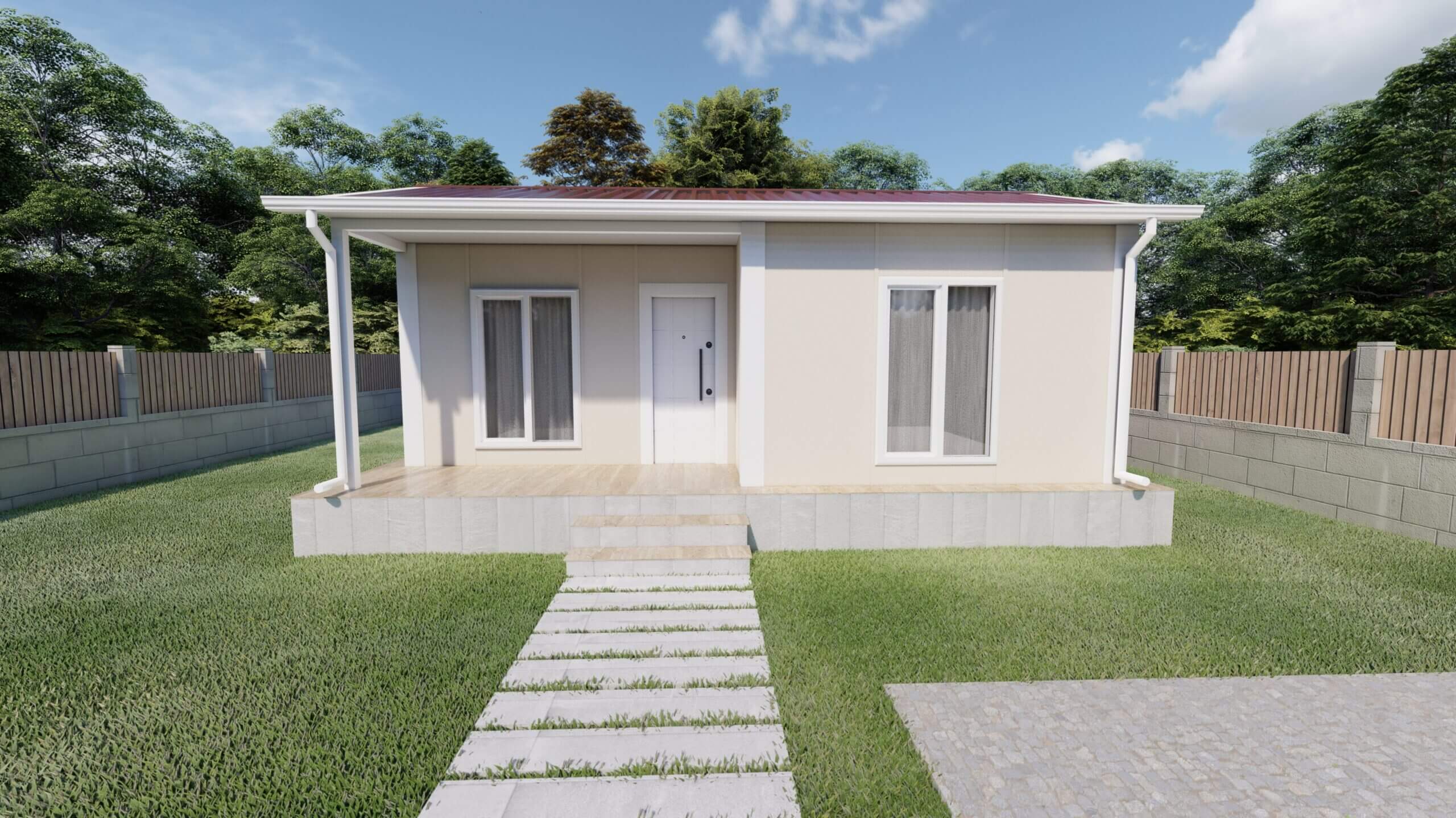 37 m2 Prefabrik Ev Modeli– Manisa ve İzmir Prefabrik Ev