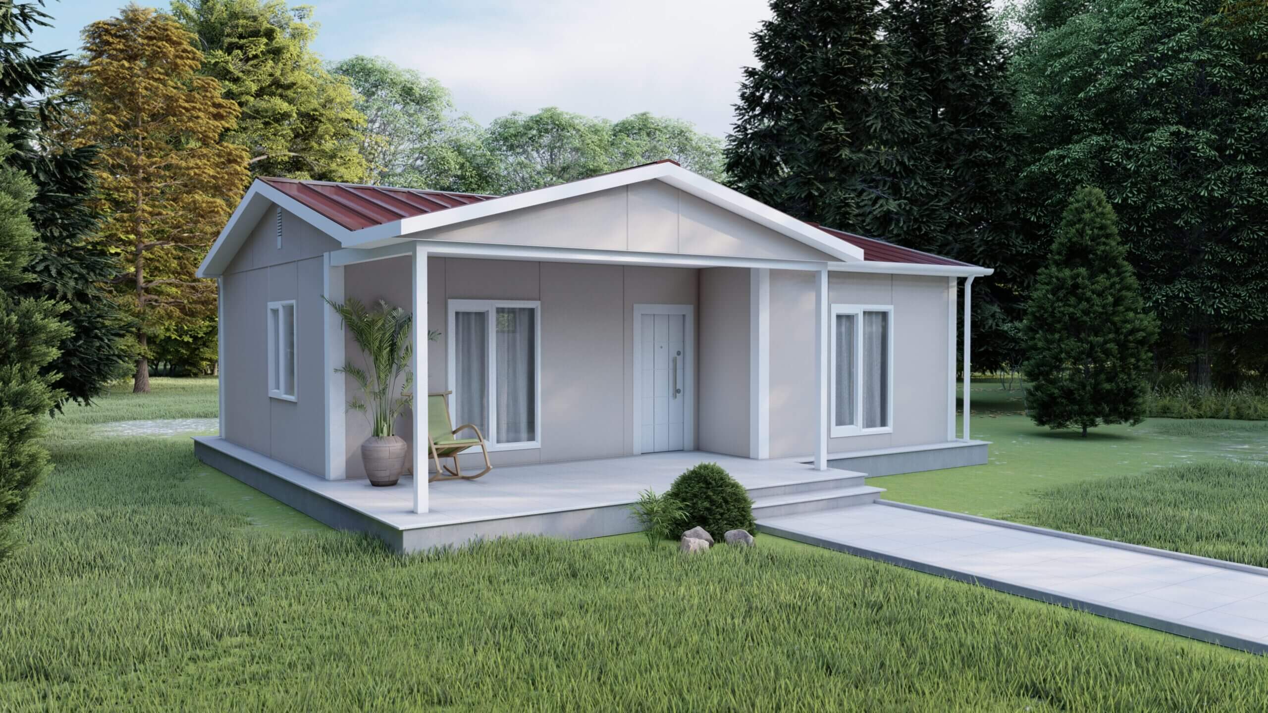 74 m2 Prefabrik Ev – Manisa ve İzmir'de Prefabrik Ev