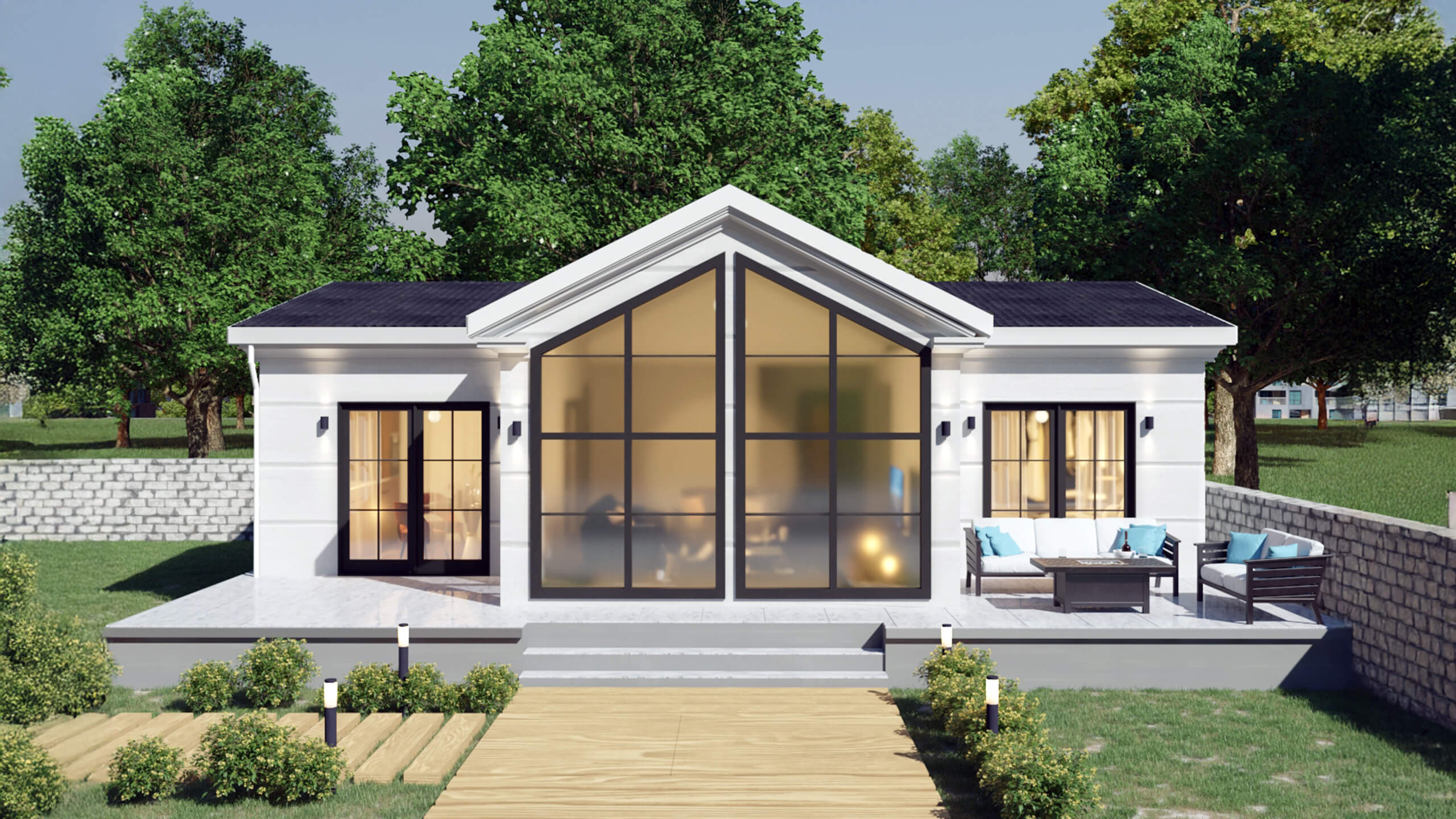 86 m² Tek Kat Çelik Ev (SS-1086) | Sekiz Prefabrik İzmir & Manisa
