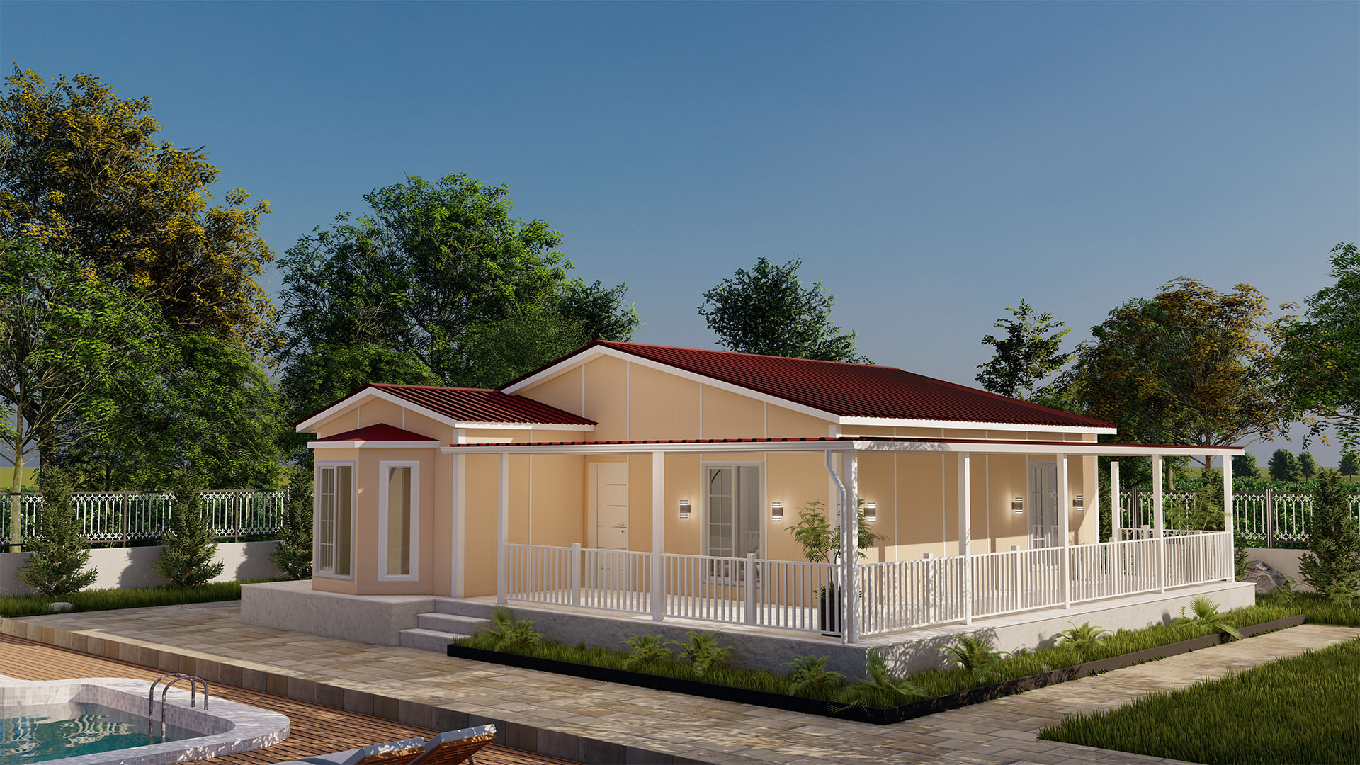 95 m² Tek Kat Prefabrik (PS-1095) | Sekiz Prefabrik İzmir & Manisa