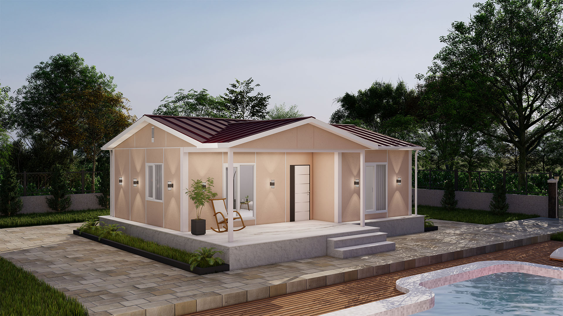 74 m² Tek Kat Prefabrik (PS-1074) | Sekiz Prefabrik İzmir & Manisa