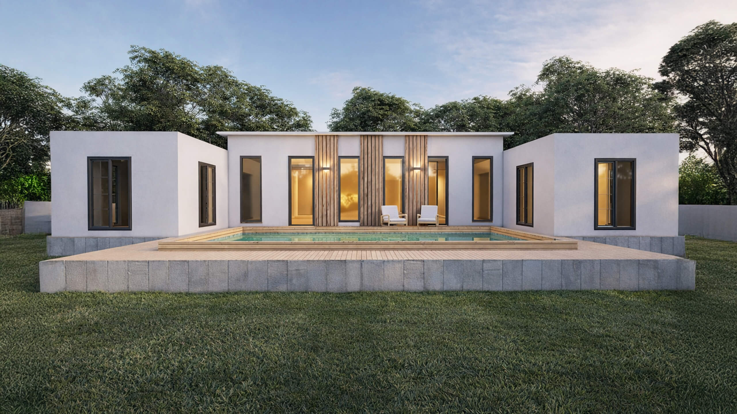 118 m² Tek Kat Çelik Ev (SS-1118) | Sekiz Prefabrik İzmir & Manisa