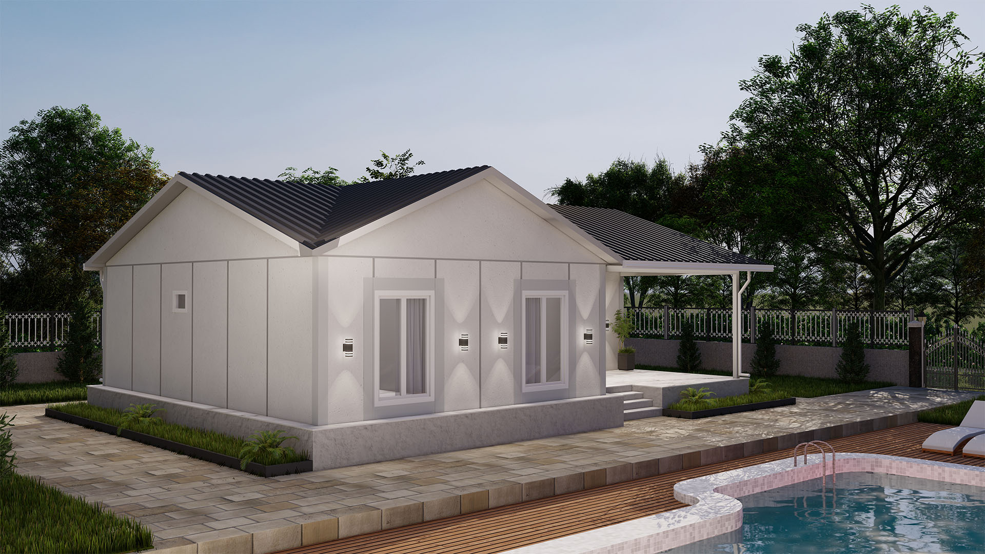 92 m² Tek Kat Prefabrik (PS-1092) | Sekiz Prefabrik İzmir & Manisa