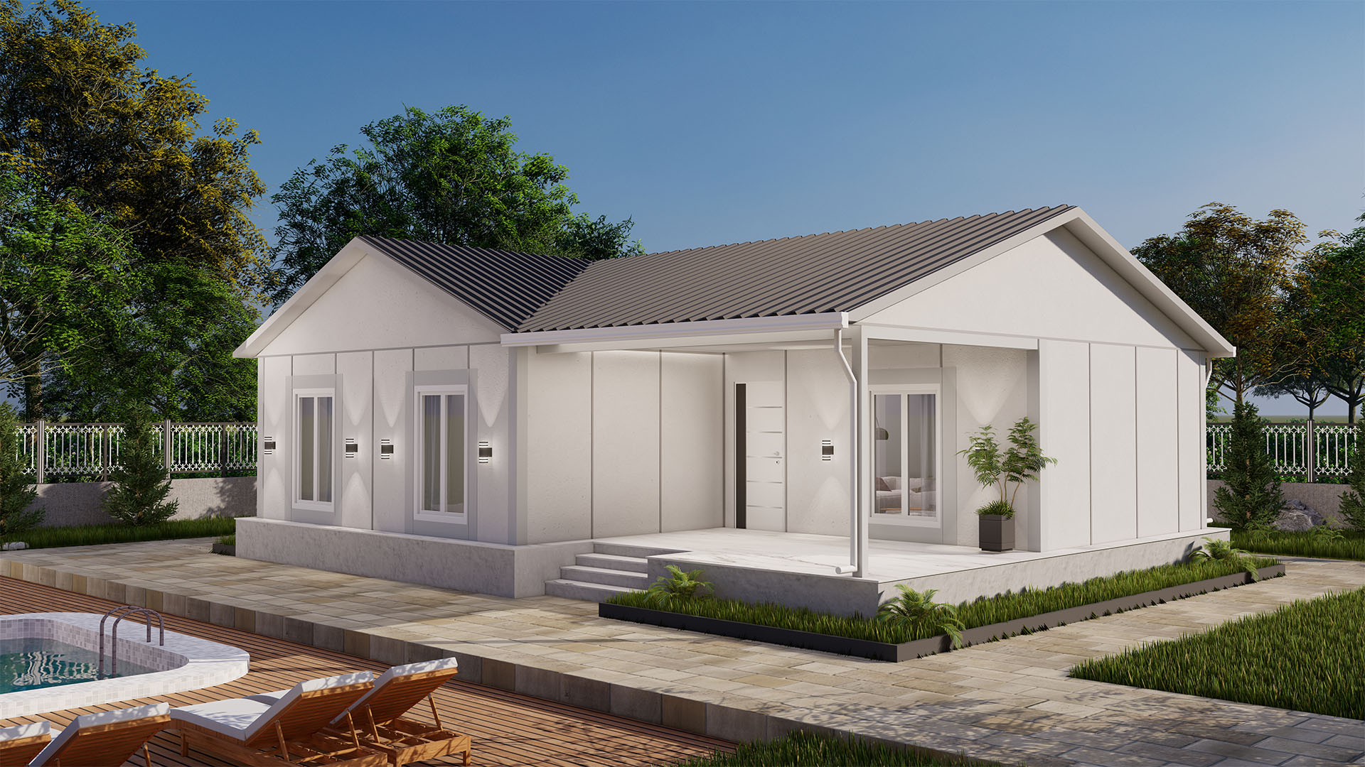 92 m² Tek Kat Prefabrik (PS-1092) | Sekiz Prefabrik İzmir & Manisa