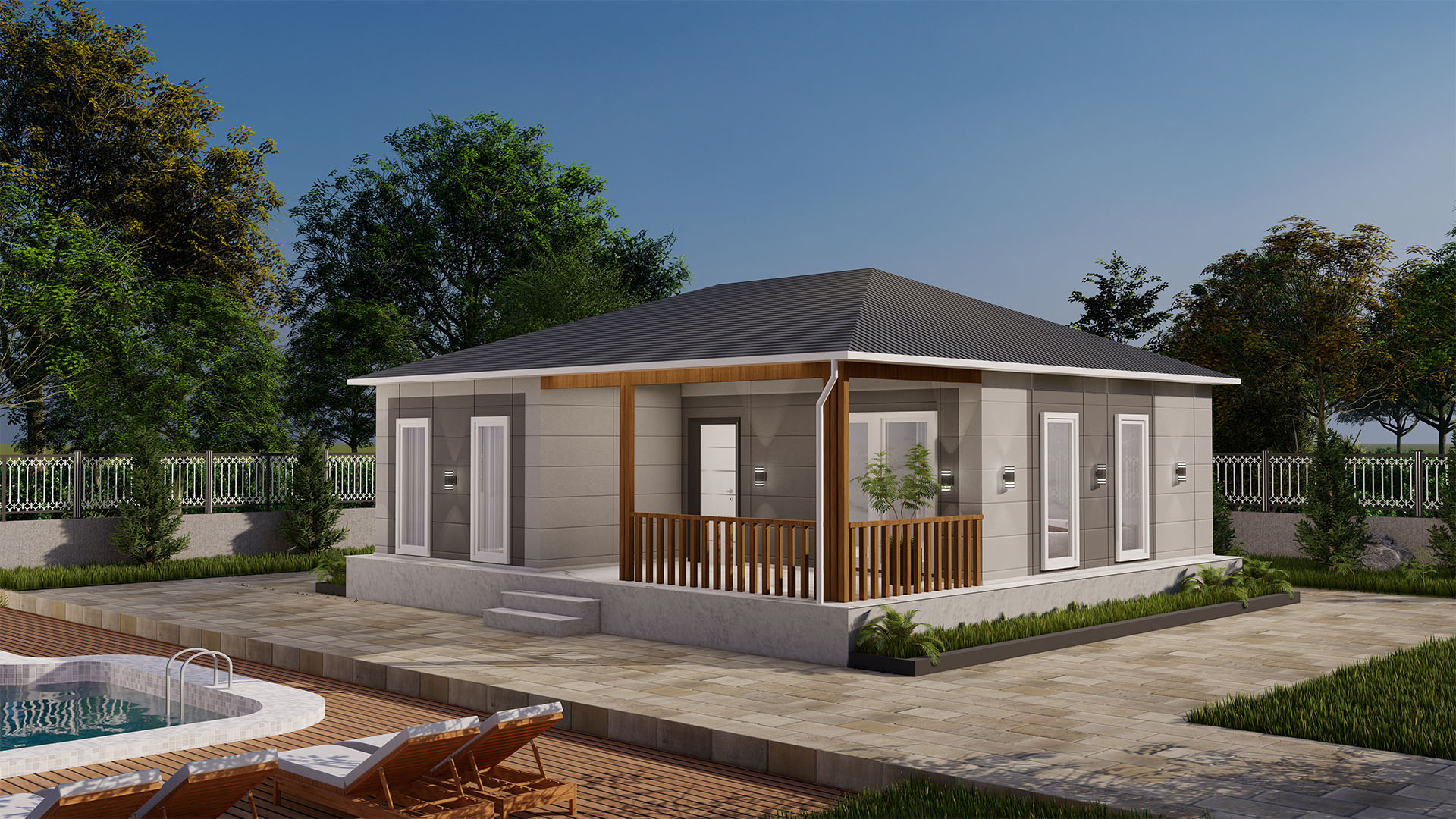 76 m² Tek Kat Prefabrik (PS-1076) | Sekiz Prefabrik İzmir & Manisa