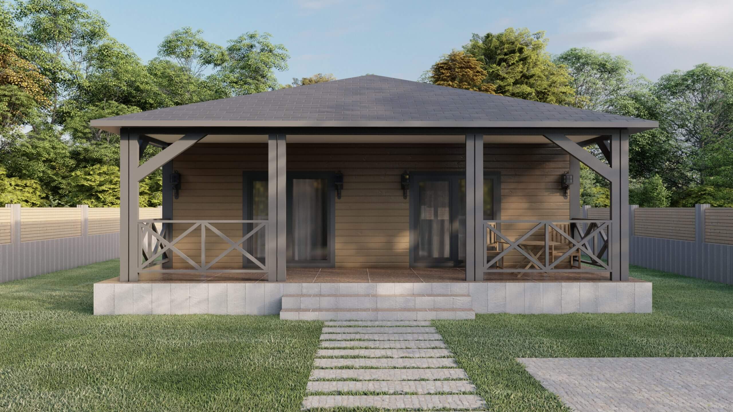 100 m² Tek Kat Çelik Ev (SS-1100) | Sekiz Prefabrik İzmir & Manisa