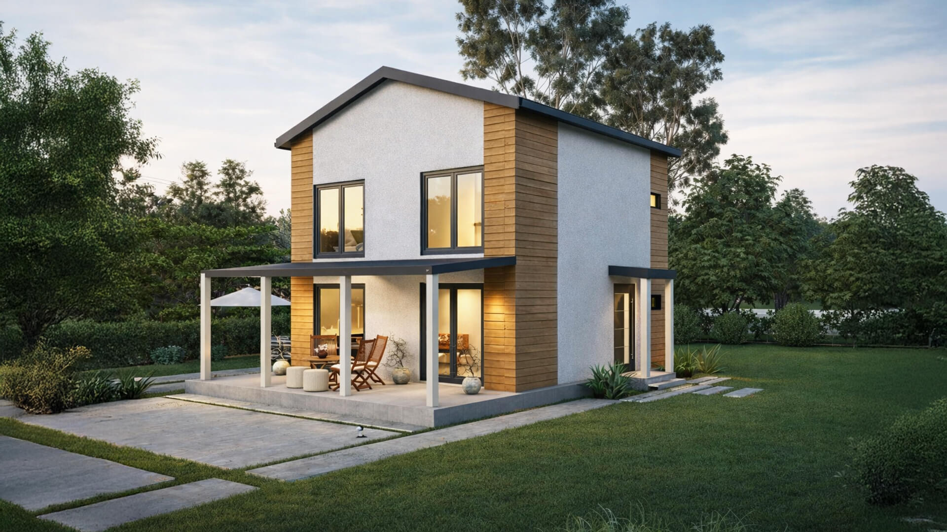 120 m² Çift Katlı Çelik Ev (SD-2120) | Sekiz Prefabrik İzmir & Manisa