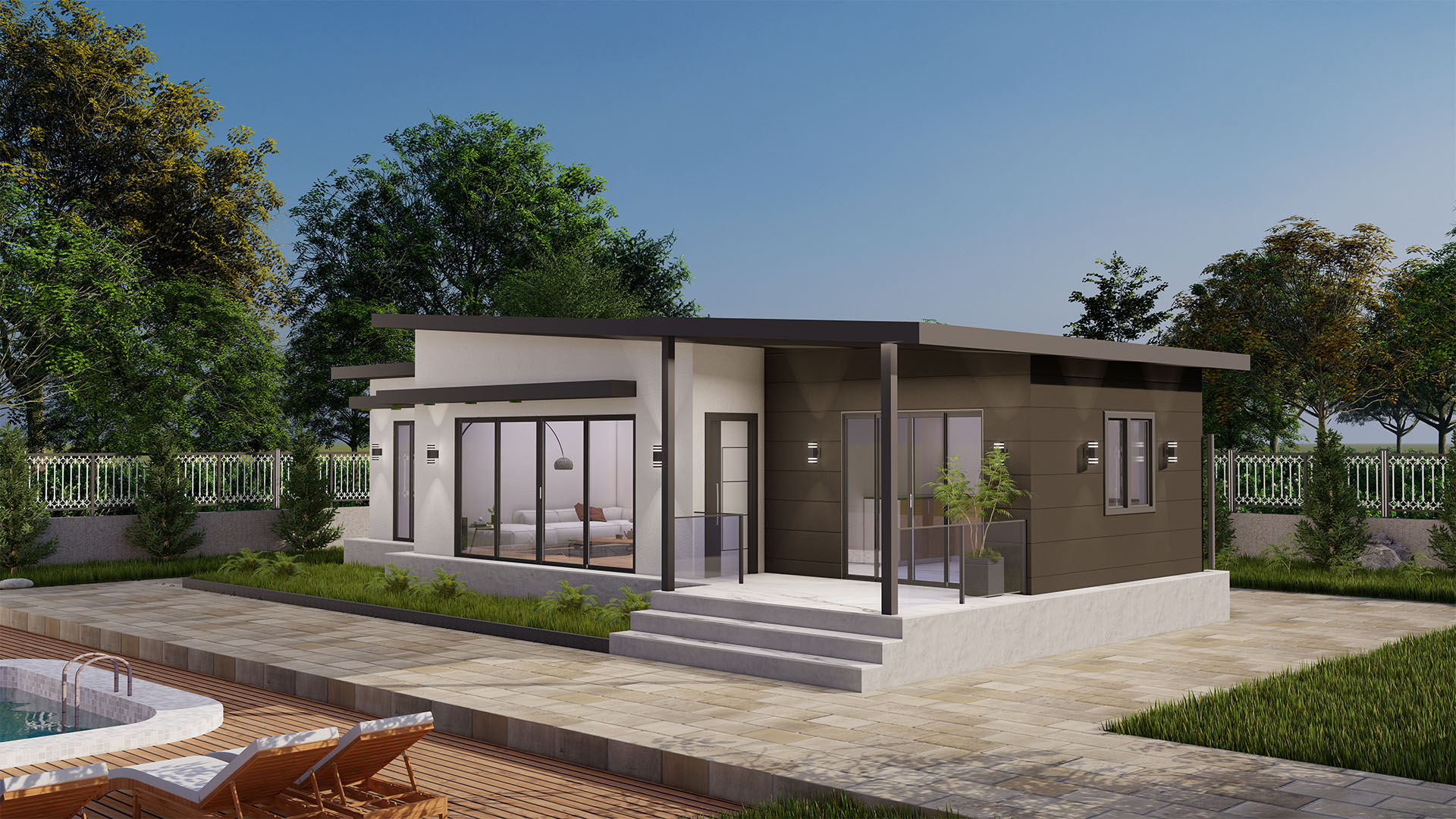 99 m² Tek Kat Prefabrik (PS-1099) | Sekiz Prefabrik İzmir & Manisa