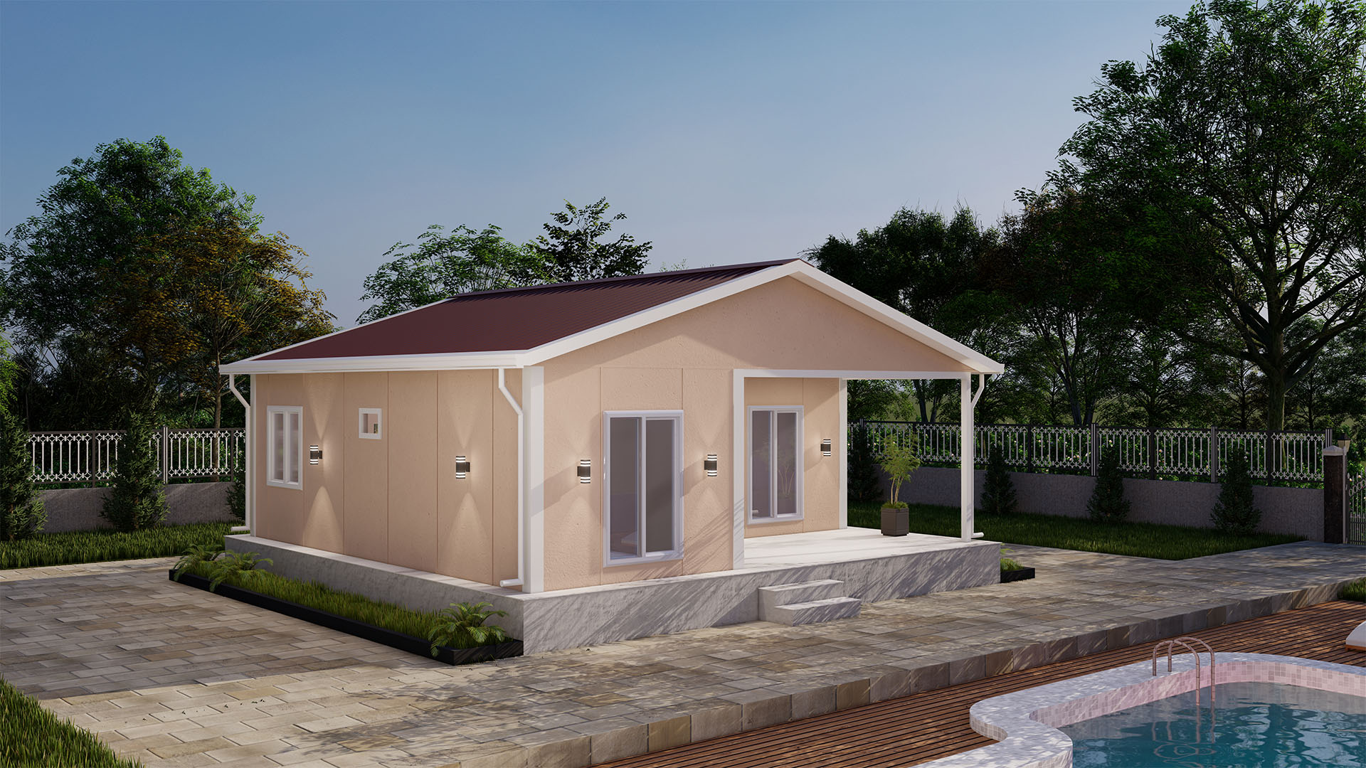 60 m² Tek Kat Prefabrik (PS-1060) | Sekiz Prefabrik İzmir & Manisa