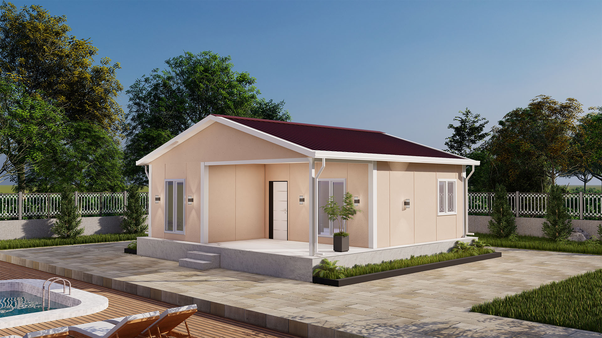 60 m² Tek Kat Prefabrik (PS-1060) | Sekiz Prefabrik İzmir & Manisa