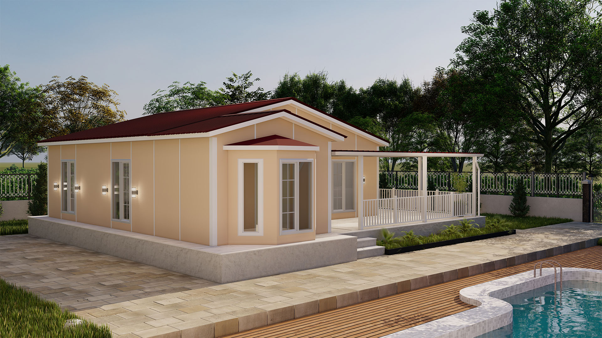95 m² Tek Kat Prefabrik (PS-1095) | Sekiz Prefabrik İzmir & Manisa
