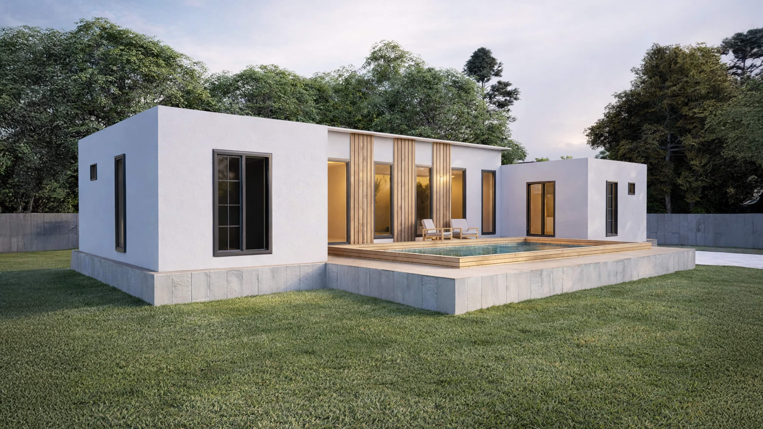 118 m² Tek Kat Çelik Ev (SS-1118) | Sekiz Prefabrik İzmir & Manisa