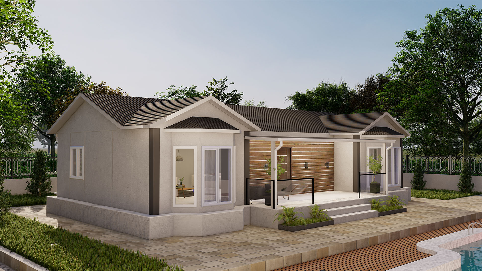 112 m² Tek Kat Prefabrik (PS-1112) | Sekiz Prefabrik İzmir & Manisa