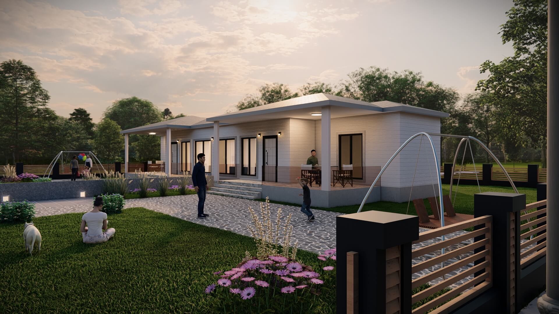 174 m² Tek Kat Çelik Ev (SS-1174) | Sekiz Prefabrik İzmir & Manisa